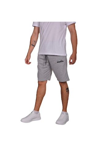 Diadora Mesa - Pamuklu Açık Gri Spor Şort - Dıadoramesa (547291299) Gri