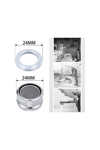 Adet M24 Havalandırma Nozulu, Erkek Dişli Musluk Filtresi Musluklar İçin Havalandırma Nozulu