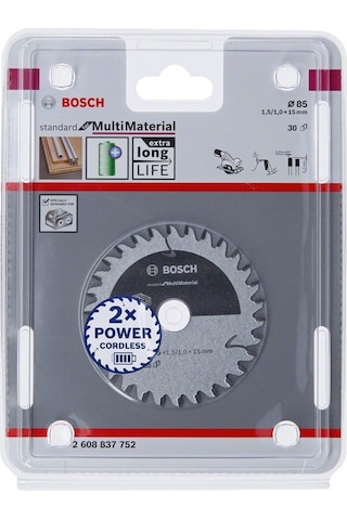 Bosch Standard For Multi Material 85 x 15 MM 30 Diş Daire Testere Bıçağı - 2608837752