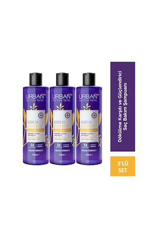 Biotin & Keratin Dökülme Ve Uzamaya Yardımcı Saç Bakım Şampuanı-350 Ml-vegan 86806 X3