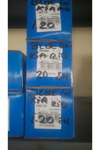 Ferbe 68800 Accent Blue Elentra Kia Rio Ön Fren Balatası