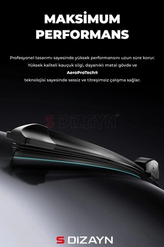 S-dizayn 9 Aparatlı Oto Cam Sileceği 53 Cm 21 İnç Universal A+ Kalite