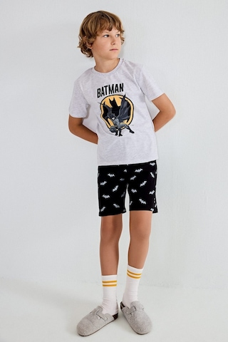 Defacto Batman Lisanslı Regular Fıt 2li Pijama Gri Melanj Takımı Erkek Çocuk H8144a826hsgr400 Gri-gr400