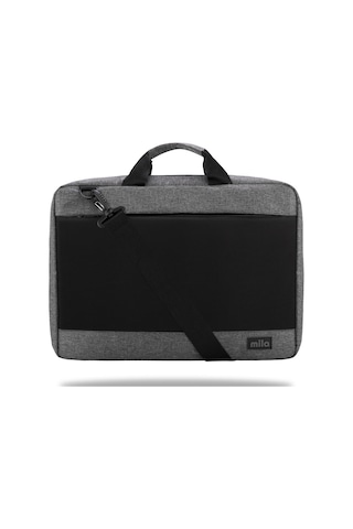 Classone ML-F104 13-14-15.6" Mila Lenovo/Hp/Asus/Monster/Apple Uyumlu MacBook /Mac Air Laptop Çantası- Gri