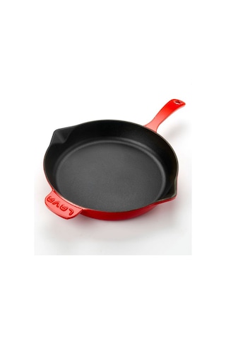Lava Döküm Kızartma Tavası 28 CM Kırmızı