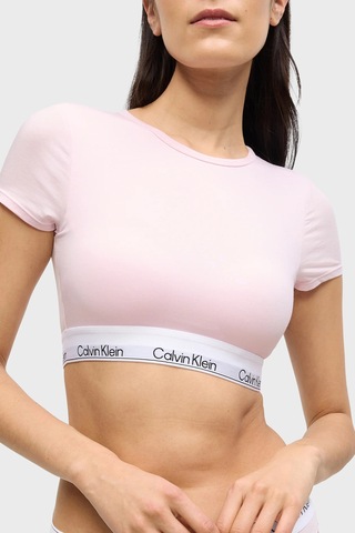 Calvin Klein Bayan Crop Lv00qf8495 8z6 Pembe