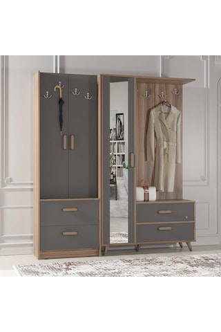 Abre Vm-342348 Antrasit Portmanto Vestiyer Diğer