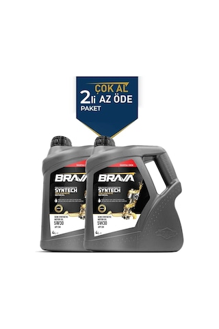 Brava Syntech 5W-30 Yarı Sentetik Motor Yağı 2 x 4 L