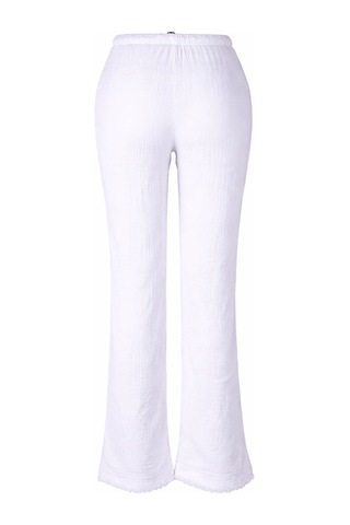 Trender Kanvas Kadın Pantolon 5504 Beyaz