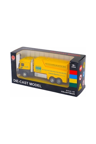 1:60 Çekbırak Çöp Aracı Sarı Çok Renkli