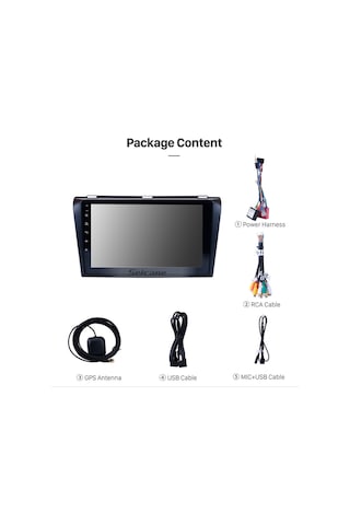 Mazda 3 2006-2012 Multimedya Navigasyon Usb Kamera Carplayer 6 Ram