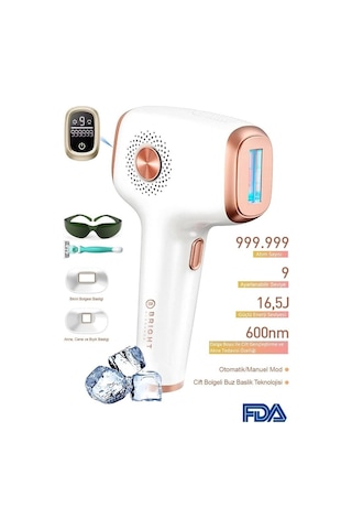 Bright Be-9030 Buz Lazer Ipl Epilasyon 999.999 Atım Otomatik/manuel Mod Ağrısız Vücut Yüz Cihazı