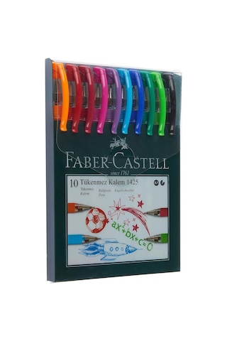 Faber-Castell 1425 Tükenmez Kalem 10'lu Poşet
