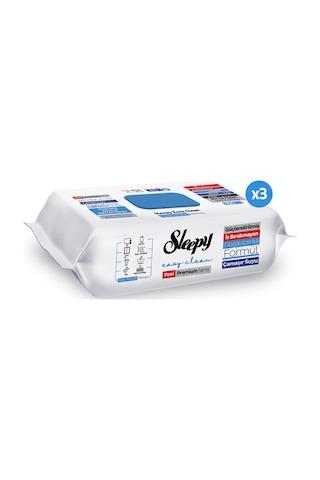 Sleepy Easy Clean Premium Çamaşır Suyu Katkılı Yüzey Temizlik Havlusu Mendili 3x100 (300 Yaprak)
