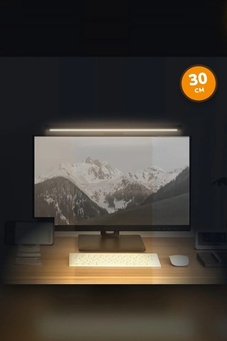 Dokunmatik Monitör Işık Çubuğu 30 Cm 3 Işık Modlu Kademesiz Parlaklık Usb Ekran Lambası