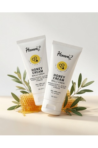 Homm Life Ballı Krem 50 Ml Doğal Ve Nemlendirici - 2 Adet