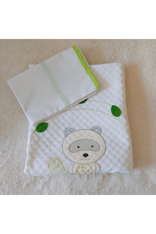 Pamuk Koala Desenli Bebek Pike & Yastık Başı 120 x 140 CM