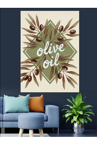 Ahşap Tablo Zeytin Yağı Vintage Posteri