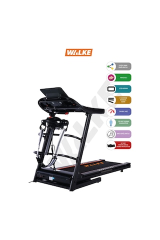 Walke Syrex Uygulama Bağlantılı 2.0 Hp Masajlı Manuel Eğimli Koşu Bandı 14 Km Hız