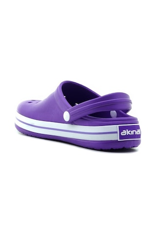 Akınalbella Akınal Bella 22y E195.z.024 Unisex Ortopedik Cross Eva Terlik 36-40 Beyaz - Lila - Mor Mor - Beyaz - Lila