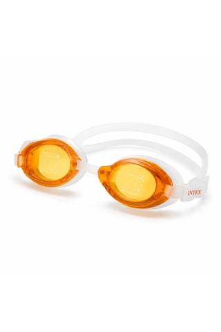 Intex Aqua Flow Çocuk Yüzücü Gözlüğü Uv Korumalı, Ayarlanabilir Silikon Kayışlı Yüzme Gözlüğü 8+ Yaş Turuncu