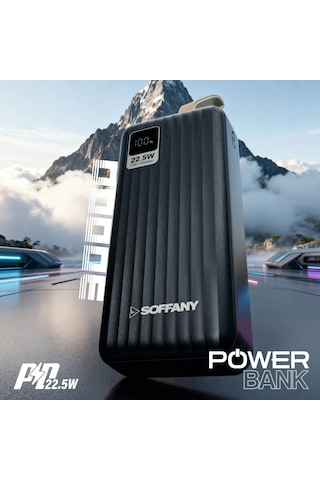 Ag05-002 Ag05-002 30.000 Mah P.bank 22.5w Type-c + Usb Çıkışlı Siyah