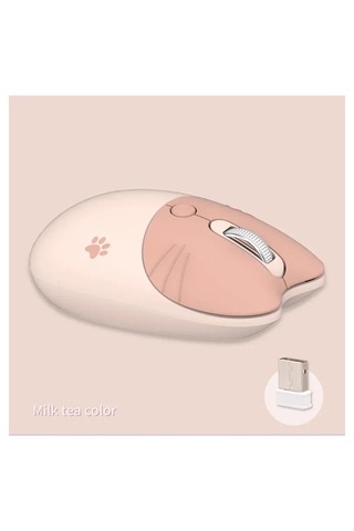 Mofıı M3 Kablosuz Mouse 2.4g Sessiz Kedi Tasarımlı Sevimli Mouse 1600 Dpı