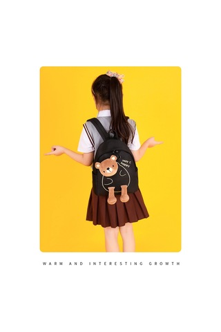 Çocuk Sevimli Ve Hafif Sırt Çantası-siyah