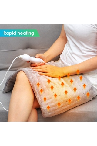 Agoodshop 3-speed Isıtma Pedi 60x30 Cm Mercan Polar Sıcak Örtü Battaniye Kış Isıtma Yastığı Ayrılab