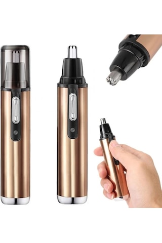 Şarj Edilebilir Burun Kılı Kesme Makinesi / Kulak Kılı Kesme Makinesi Altın