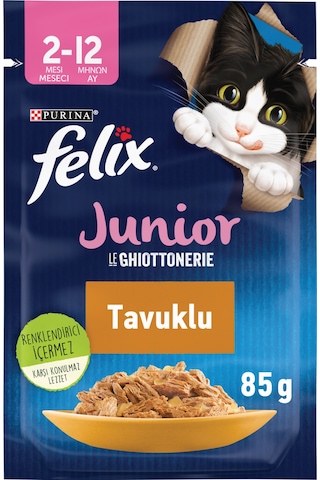 Felix Tavuklu Yaş Yavru Kedi Maması 26 x 85 G