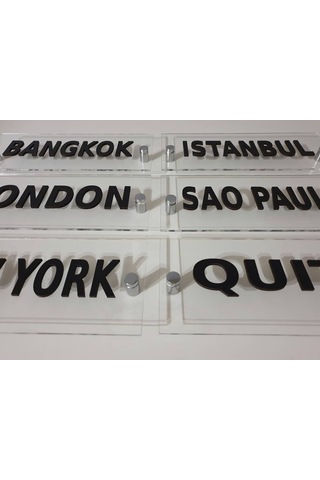 Pleksi Okul.Ofis.Iş Yeri Kapı Isimliği 25Cm X 12Cm