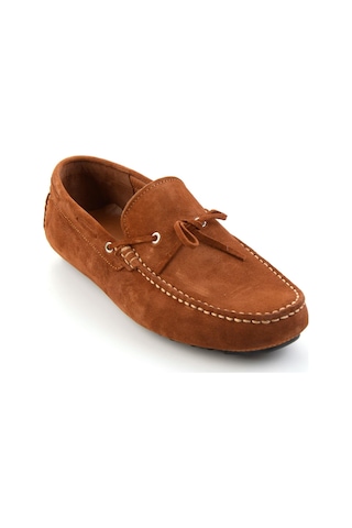 Bambi Taba Hakiki Deri Erkek Loafer Ayakkabı E01547009902 Taba