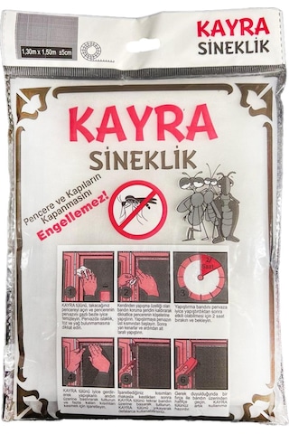 Kayra Sineklik Büyük Pvc 130x150 Cm Yapıştırmalı Hazır Sineklik