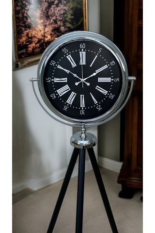 Majestic Krom Tripod Ayaklı Saat