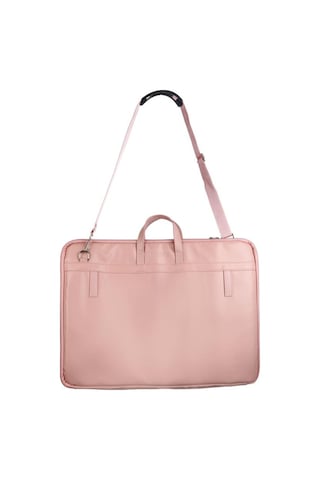 Bback Proje Çantası 40 X 56cm / Köpük Astarlı / Askılı / T Cetveli Takılabilir Suni Deri Soft Pembe