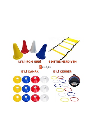 Kodispa Antrenman Seti 17'cm Hunili Çok Renkli