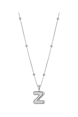 Taşsız Gümüş Tombul Harf - Z Harfi Harfi Rose Gold