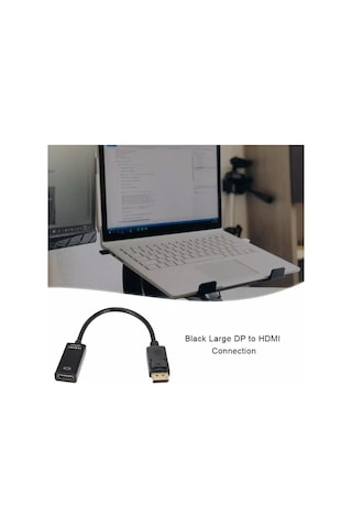 4k Displayport To Hdmı Görüntü Kablosu - Displayport Erkek'ten Hdmı Dişi'ye Ultra Hd Dönüştürücü Adaptör Dp To Hdmı Converter -jl-d1001k