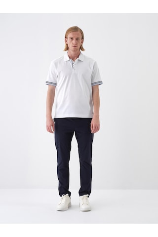 Xint Beyaz Pamuk Dokulu Regular Fit Tişört 502209