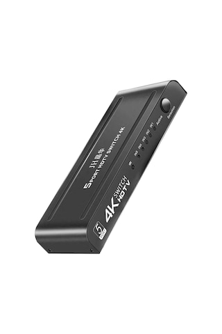 5 Port Hdmı Switch 4k Ultra Hd, 5 Giriş 1 Çıkış Hdmı Anahtarlayıcı, Uzaktan Kumandalı Çoklayıcı, Ps5 Switch Tv Box Pc Monitör Projektör Uyumlu, Metal Kasa Q509