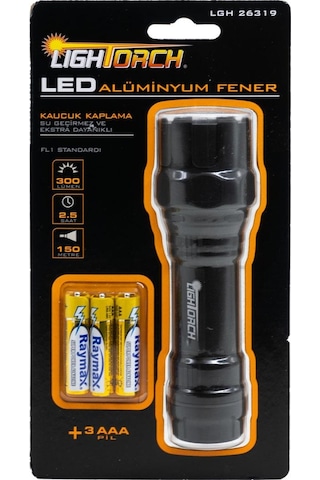 Lightorch Lgh26319 Pilli Alüminyum El Feneri 300 Lümen