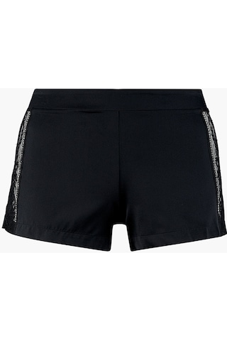 Aubade Midnight Whisper Shorty Dantelli Stretch Ipek Şort Külot Siyah