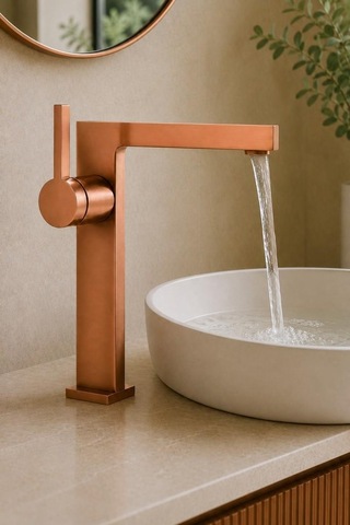 Sera Uzun Lavabo Bataryası Parlak Rose