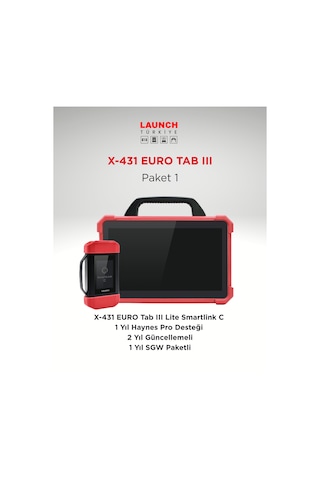 Launch X-431 Euro Tab Iıı Lite Arıza Tespit Cihazı