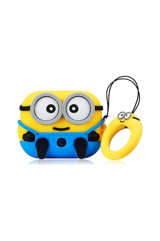Microsonic Apple Uyumlu AirPods 4.nesil / Anc Kılıf Cartoon Figürlü Silikon Crtn-fgr-mn-bb Mavi - Sarı