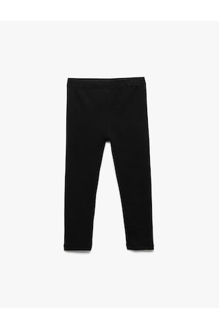 Koton Pamuklu Beli Lastikli Basic Tayt Siyah 6wmg40077ak Siyah