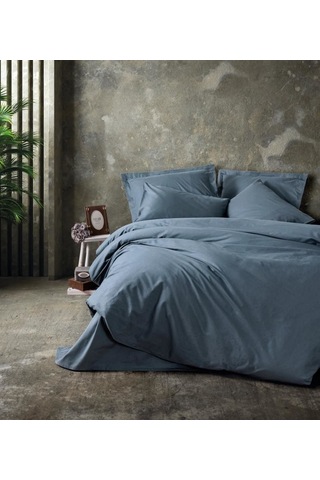 Cotton Box Plain Antrasit Çift Kişilik Nevresim Takımı Çok Renkli