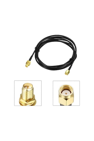 Sma Dişi Erkek Uzatma Kablosu Modem Anteni Wireless Anteni Uzatma Kablosu 1.5m