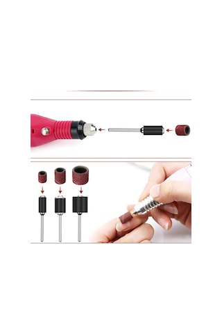 Dremel Proxxon Gravür Aleti için 80# Kum Davul Zımpara 100 Adet